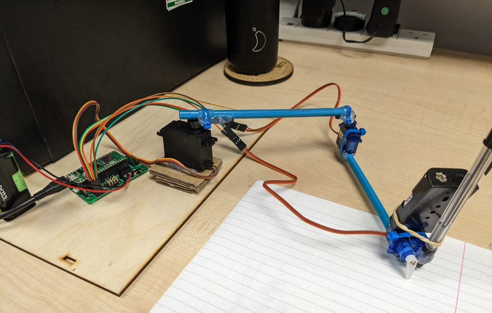 Making an Advanced Pico Drawing Robot Arm construction