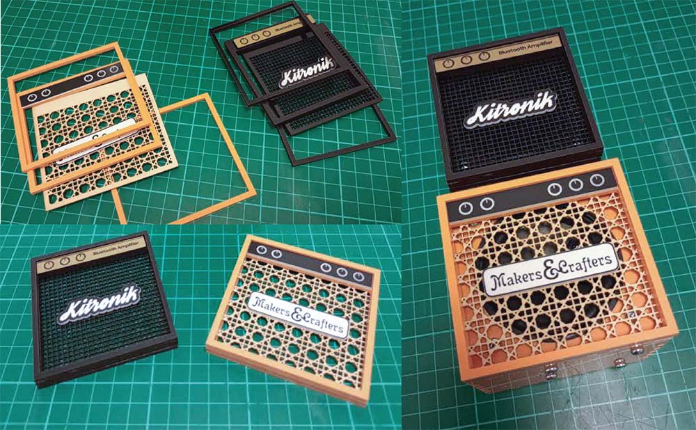 kitronik bluetooth amp module custom guitar amp enclosure step 10