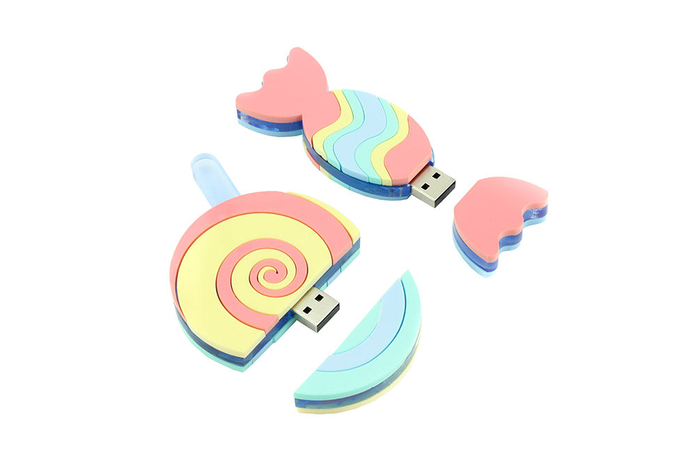Laser Cut Perspex® Sweet Pastels Memory Stick Cases completed