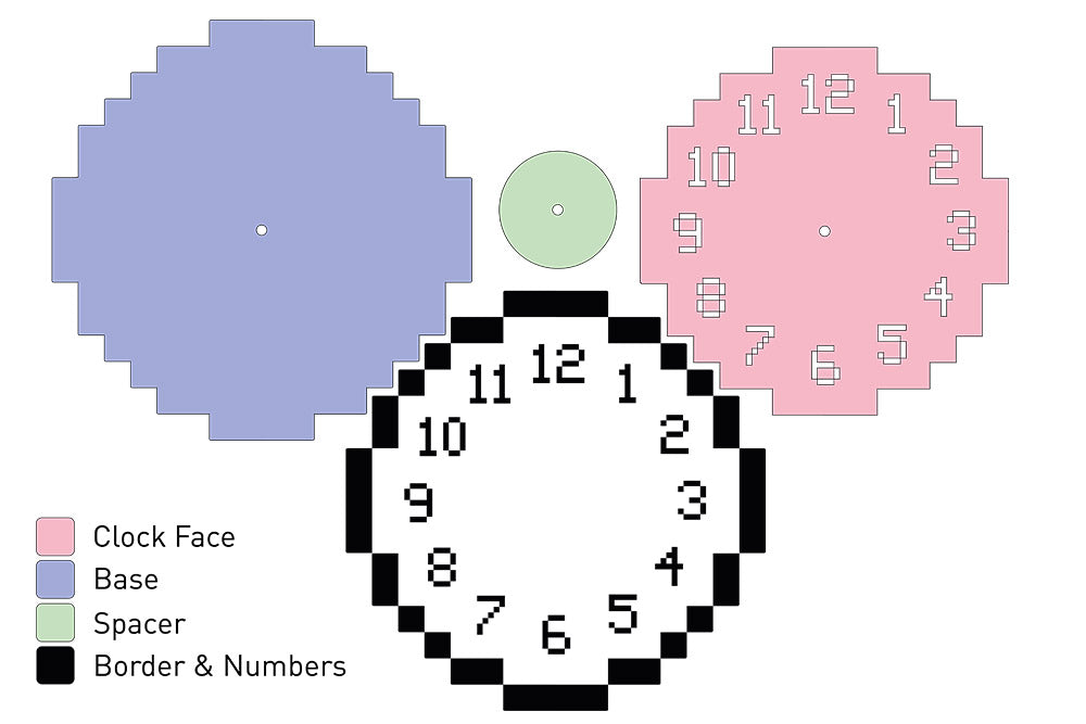 How To Make A Pixel Clock With Value cheap Acrylic sheets Materials