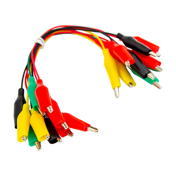 Alligator Clip with Pigtail (4 Pack) - Elmwood Electronics