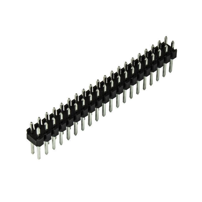 Straight Double Row Pcb Pin Headers 254mm 2 X 20 Way Kitronik Ltd 4519