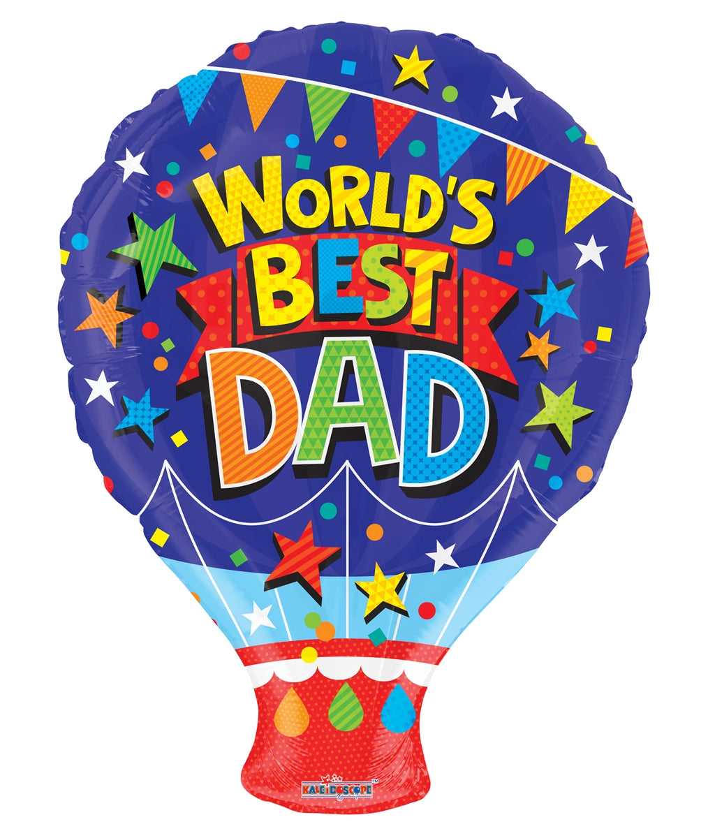 38 O'Fishally Best Dad Fish Foil Balloon