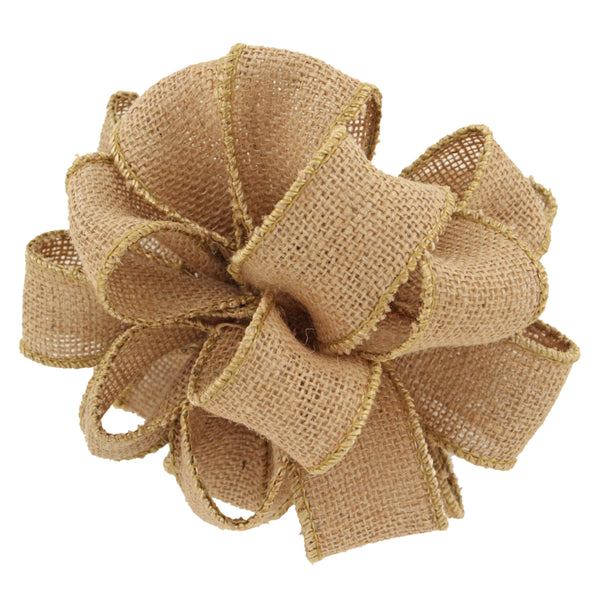 Make Loopy Burlap Flowers from Rustic Burlap Ribbon