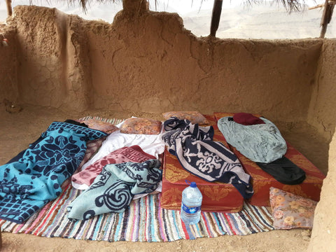 Berber Rug Beds on the floor