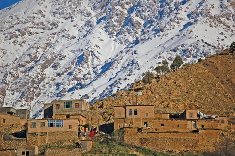 Maisons berbères dans les montagnes de l'Atlas