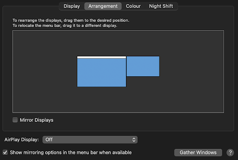 Mirroring or extending display on your Mac