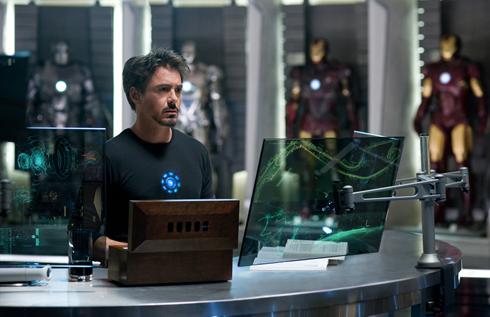 Film still from Iron Man 2