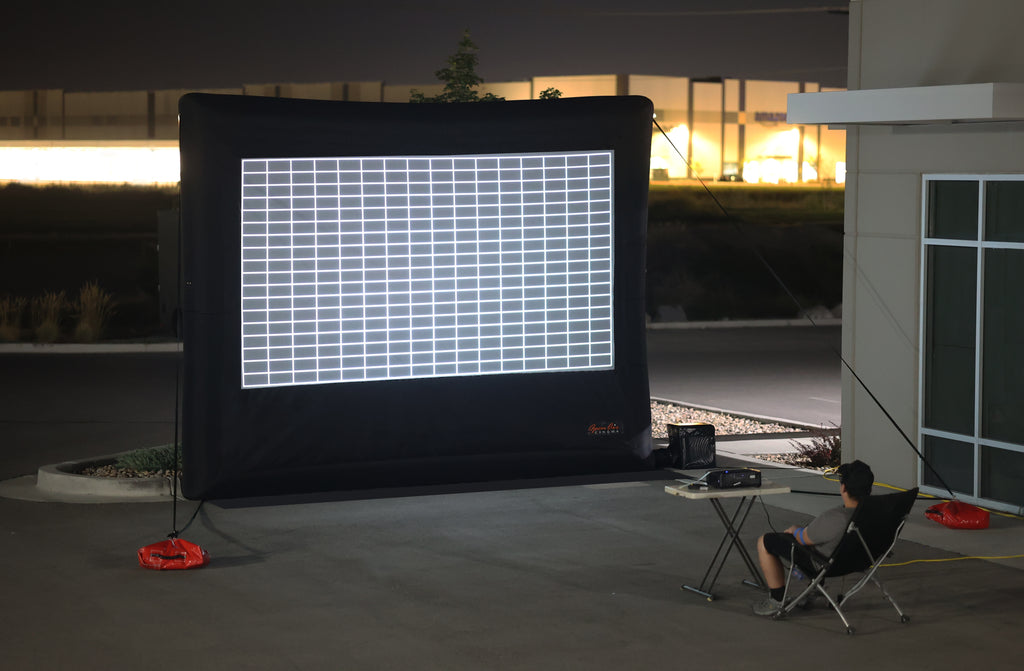 Using Test Grid on a projector