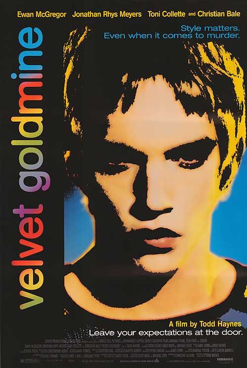 "Velvet goldmine" movie poster