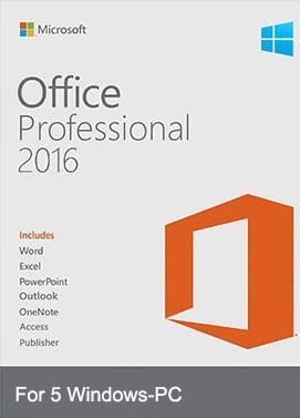 Microsoft Office Professional Plus 16 For 5 Pc