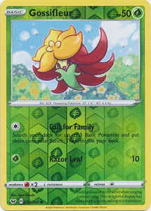 Gossifleur 20/202 SWSH Base Set Reverse Holo Common Pokemon Card TCG Kawaii Collector Australia