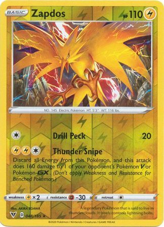 shiny zapdos card