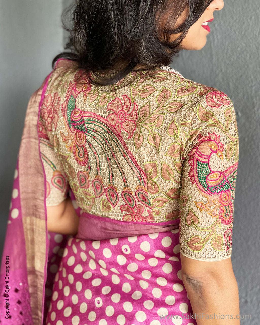 Pink & Kalam Pure Silk Cutwork designer Blouse | Sakhi Fashions –  sakhifashions