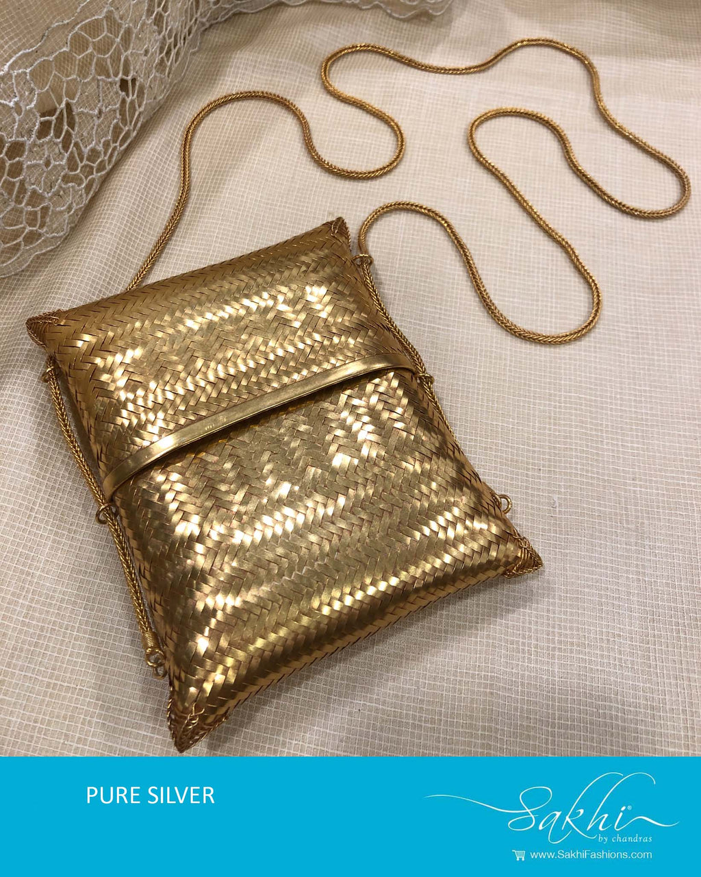 gold silver clutch