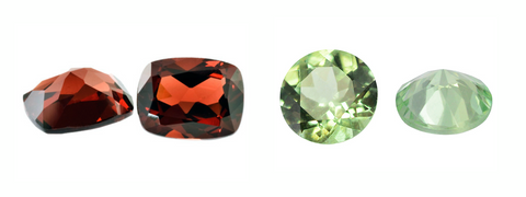 Garnet tsavorite birthstone January gem jewelry MANAL PARIS