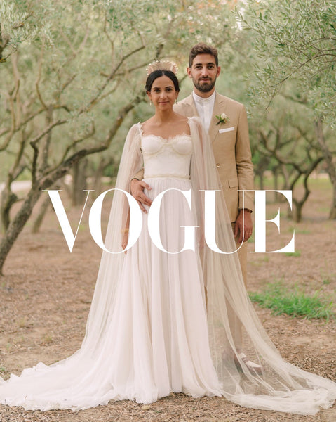 vogue mariage Manal Paris tiare incroyable robe mariee sandra mansour provence