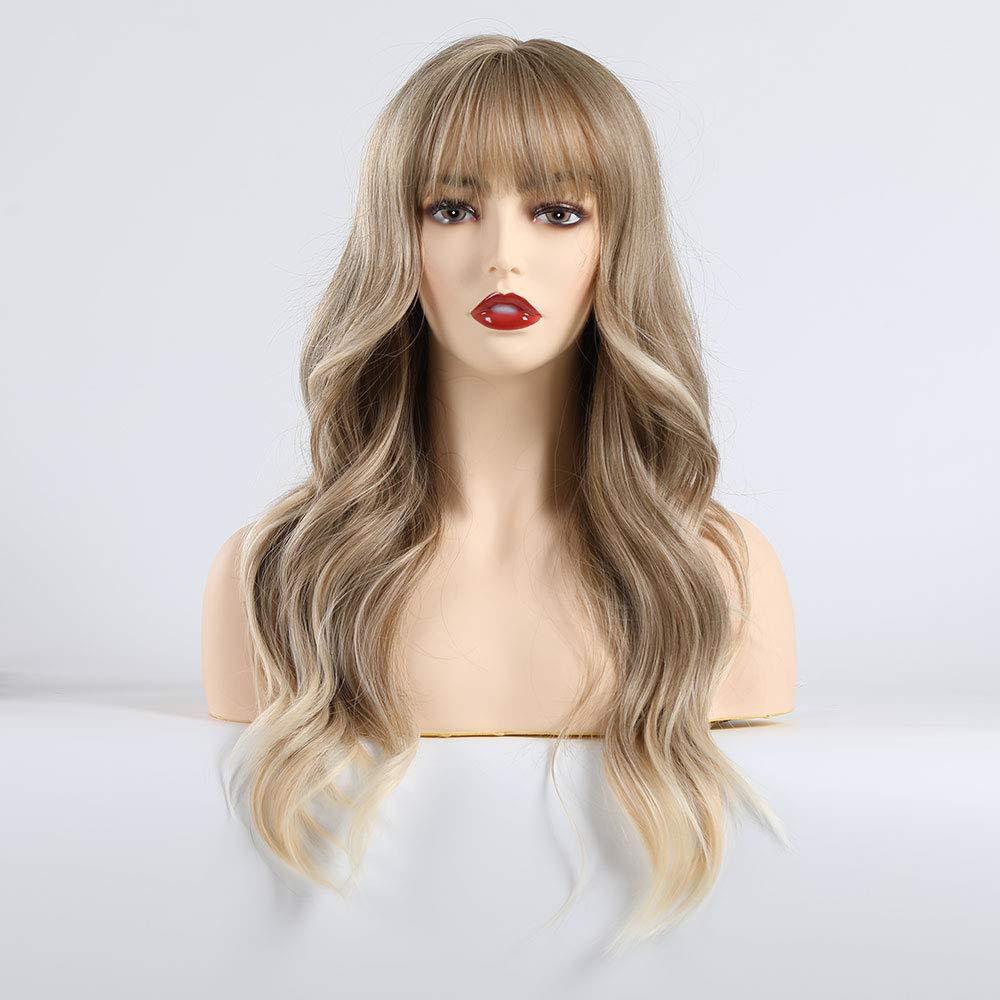 Long Curly Blonde Synthetic Wigs HAIRCUBE   61dlptAxu L 1200x1200 