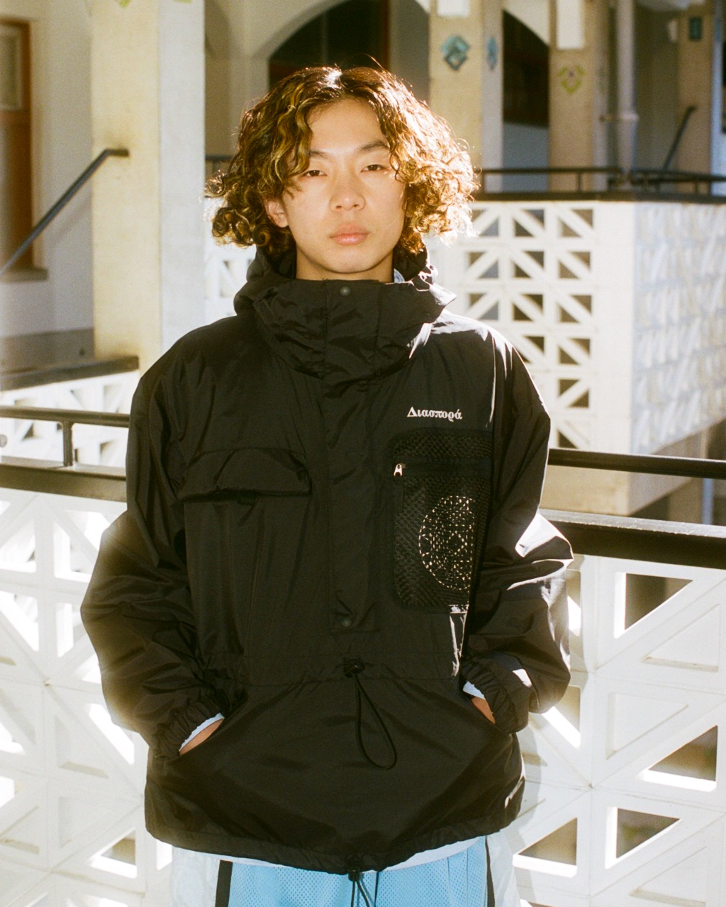 DIASPORA SKATEBOARDS(ディアスポラスケートボーズ) /Wade Pullover Jacket(Black)