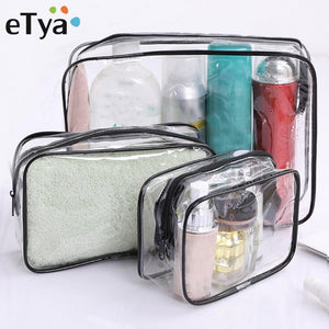 clear makeup travel case