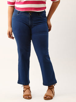 Women Regular Fit Blue Denim Ripped Jeans, Button, Ankle Length at Rs  550/piece in Mumbai