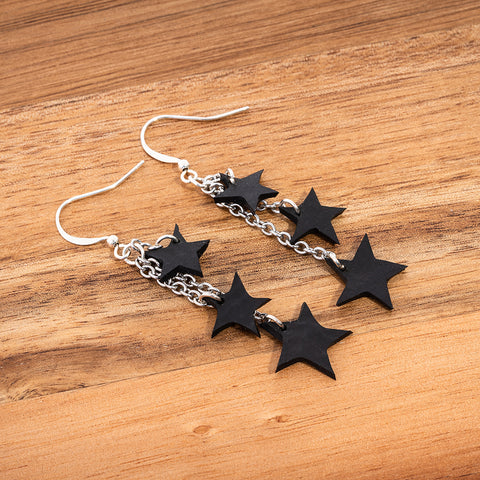 Stars Eco Friendly Earrings by Paguro Upcycle