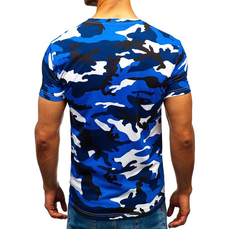 t shirt camouflage bleu