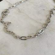 Oval Layer Chain Necklace