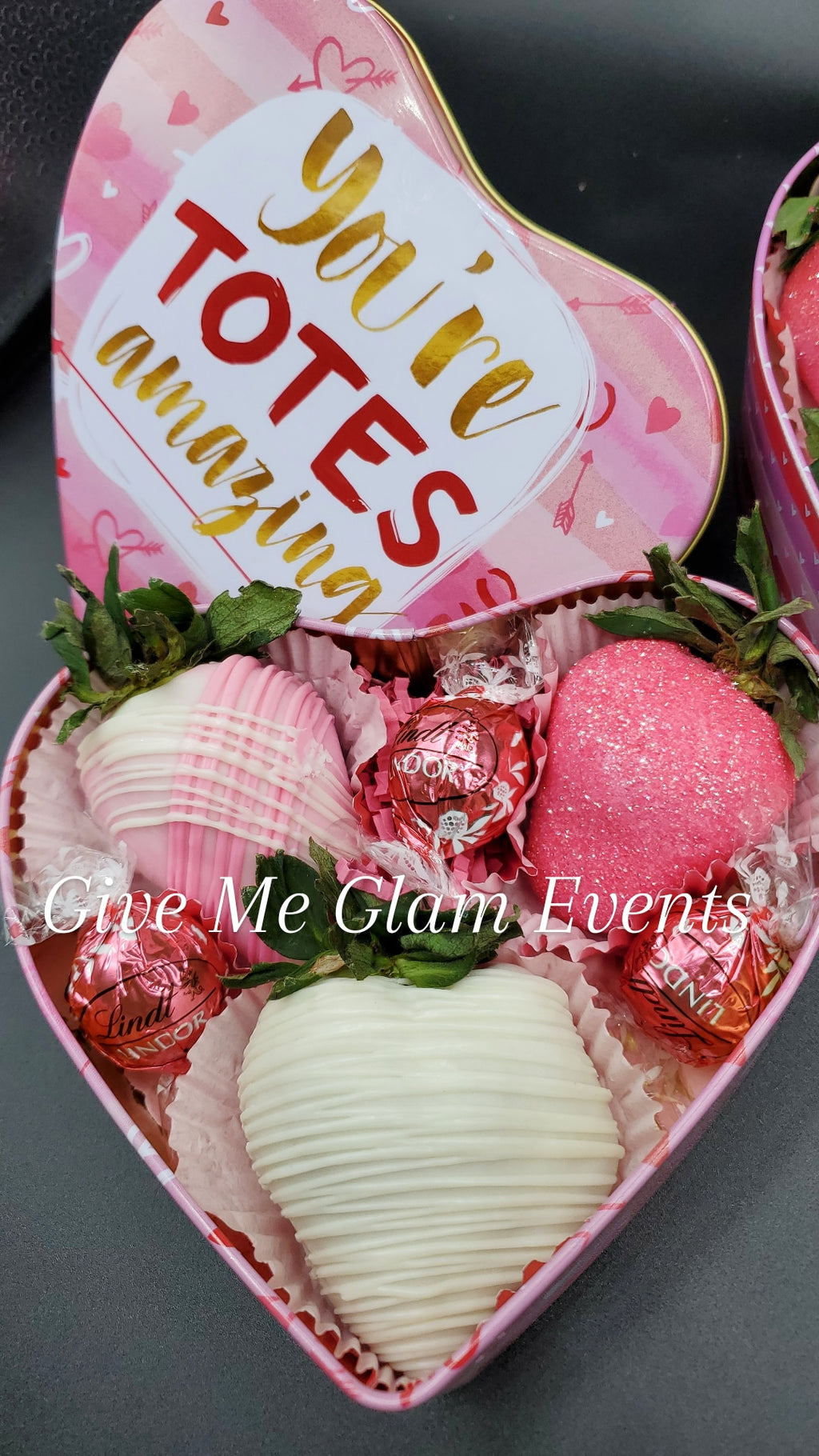 Valentine Chocolate Covered Strawberry Boxes (LOCAL PICKUP ONLY) – Give Me  Glam Events Creations