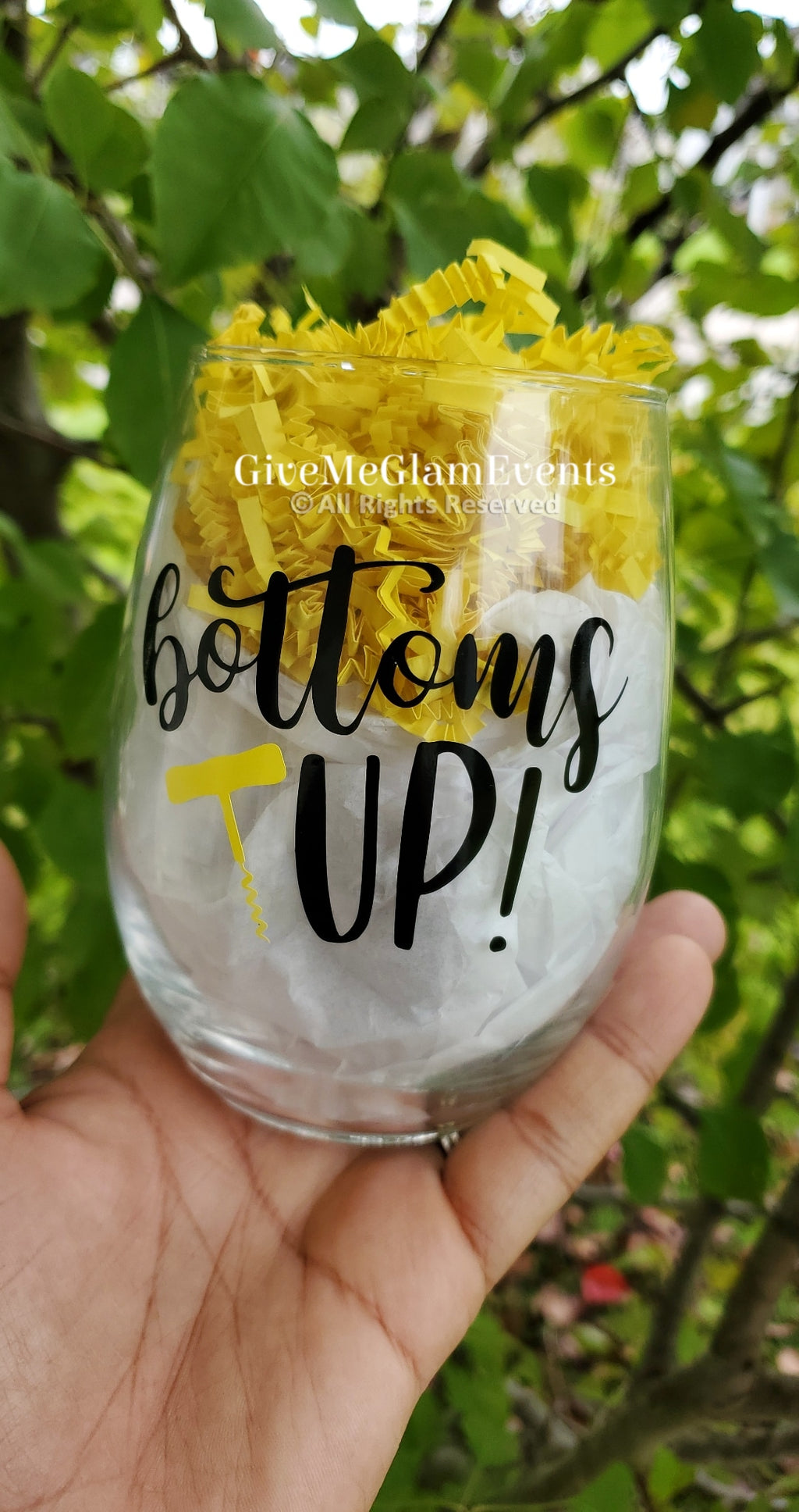 Custom Personalized Stiletto Diamond Stem or Stemless Wine Glasses – Give  Me Glam Events Creations