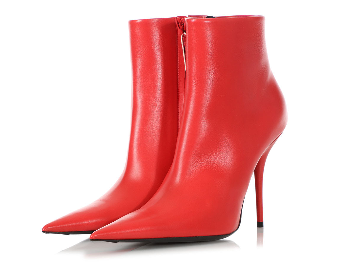 balenciaga red boots