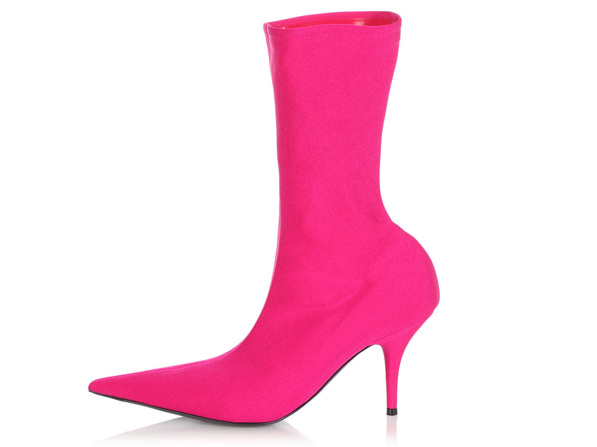 balenciaga pink boots