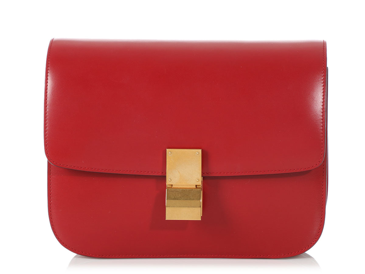 red celine handbag