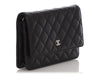 Chanel Black Quilted Caviar Wallet on a Chain WOC
