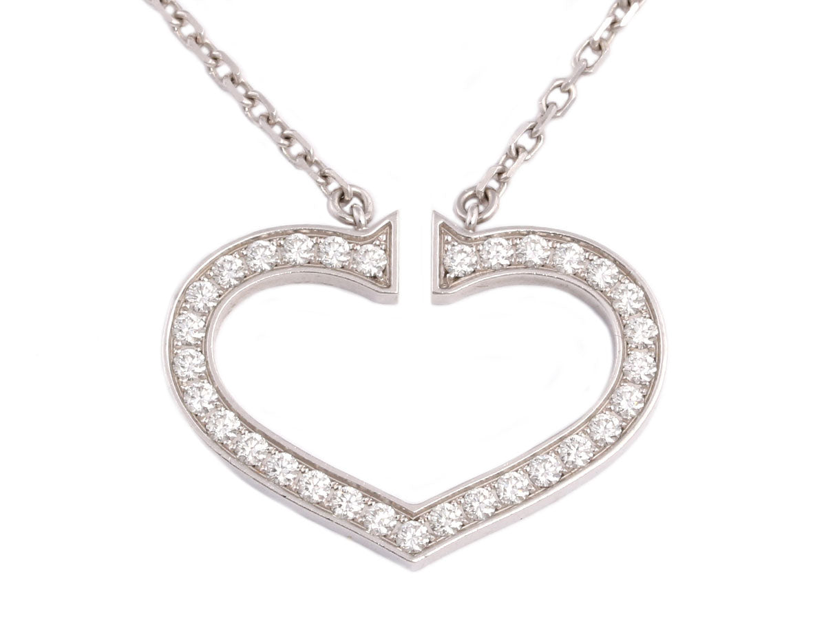 cartier gold heart pendant