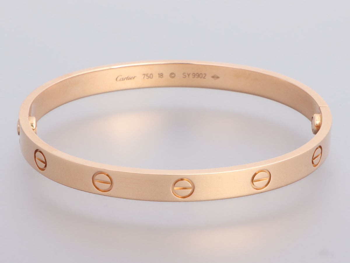 Cartier 18k Rose Gold Love Bracelet 18