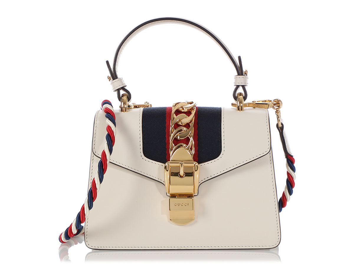 gucci white sylvie bag