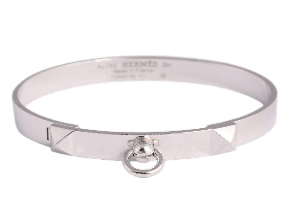 hermes collier de chien white