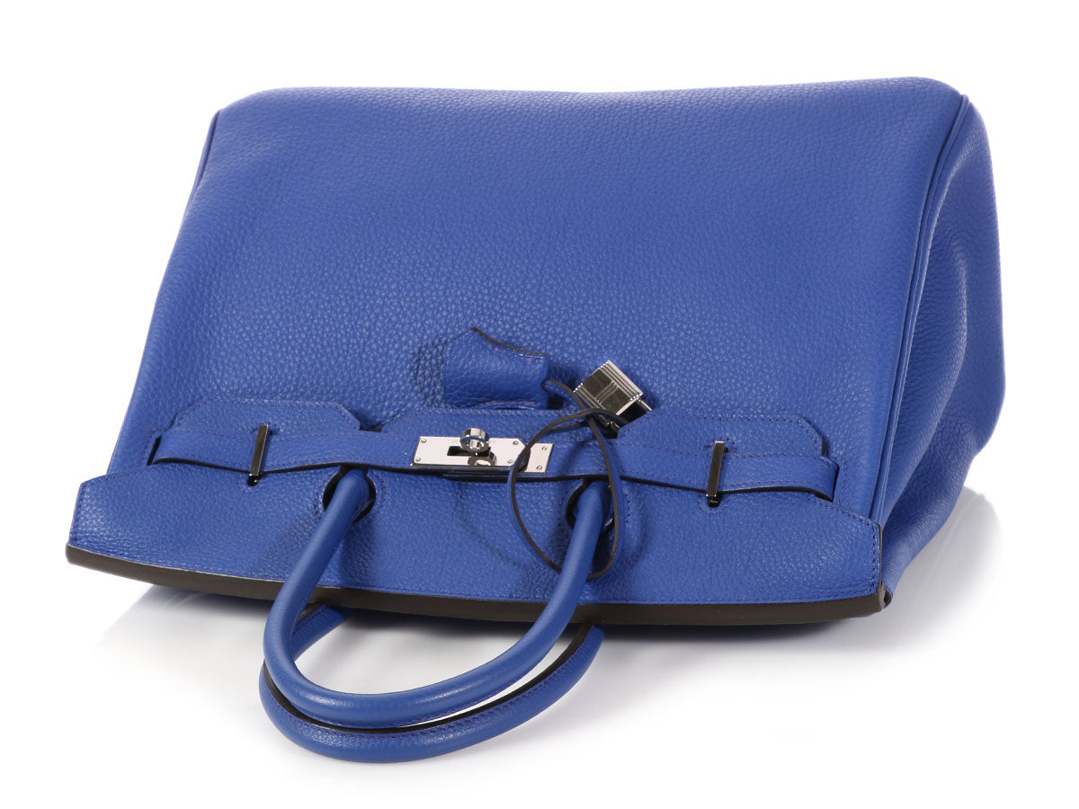 hermes birkin togo 35 bleu electrique