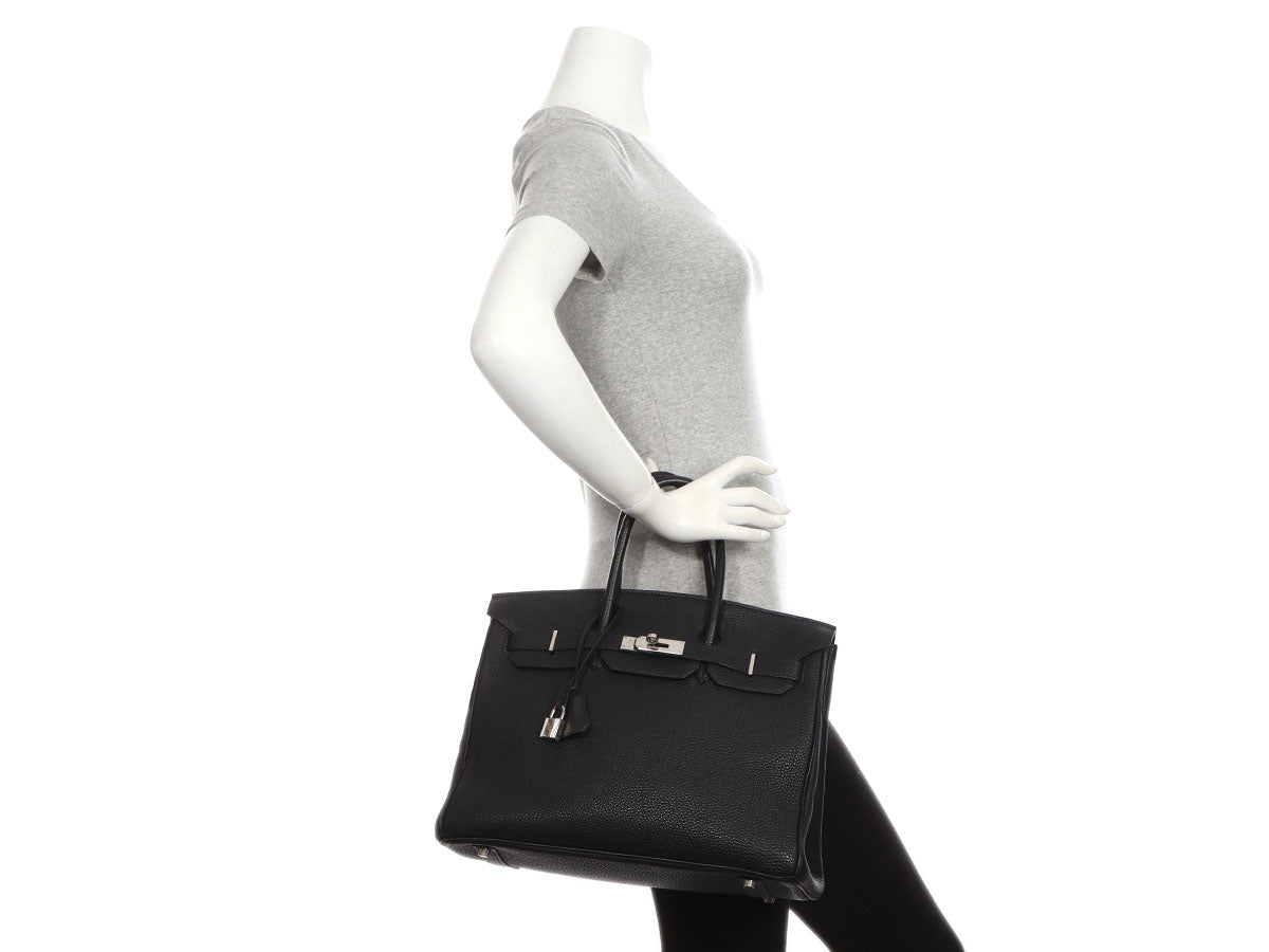 Herm s Black Togo Birkin 35