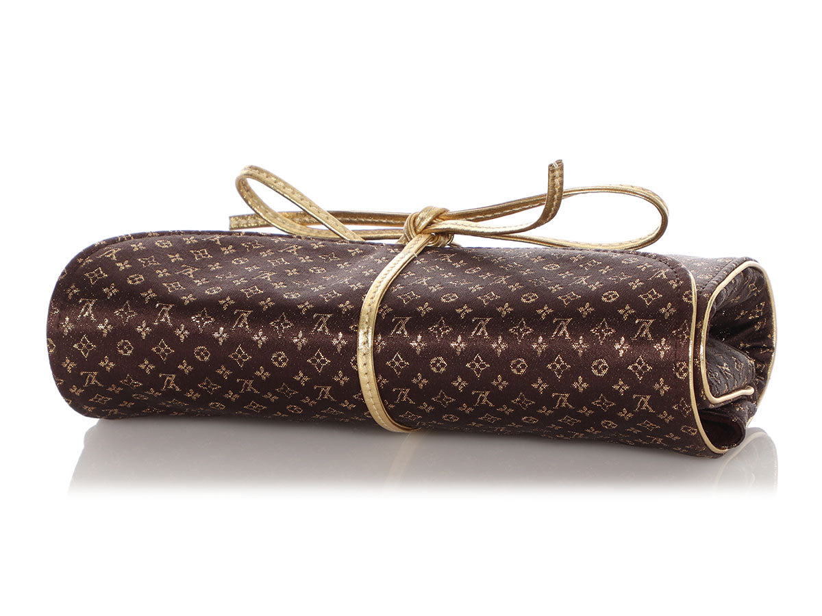 LOUIS VUITTON Monogram Saks Jewelry Roll Pouch 34144