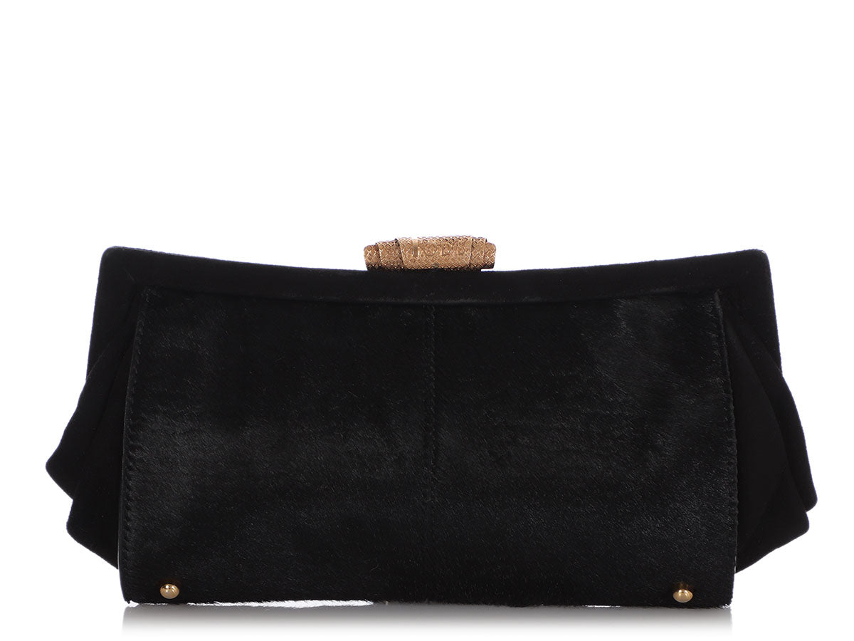 black pony hair purse