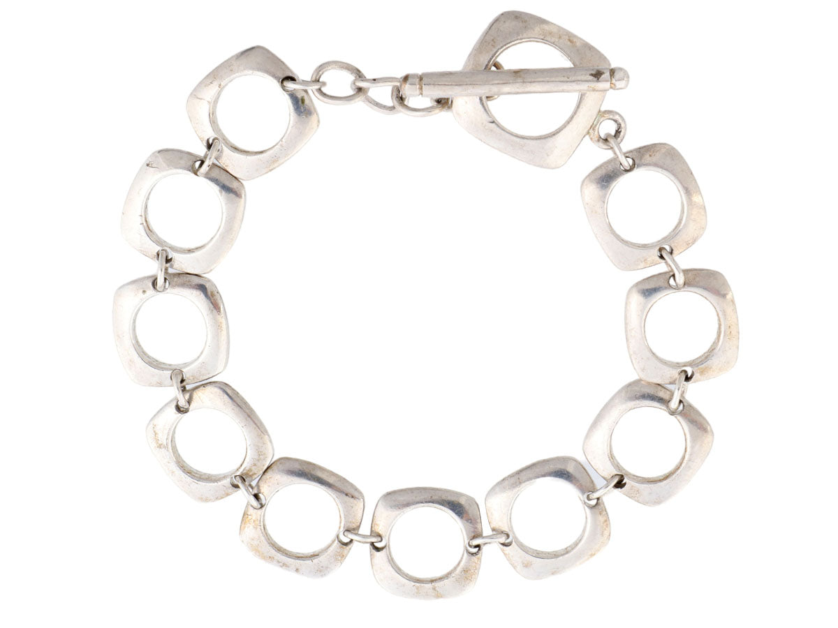 tiffany square link bracelet
