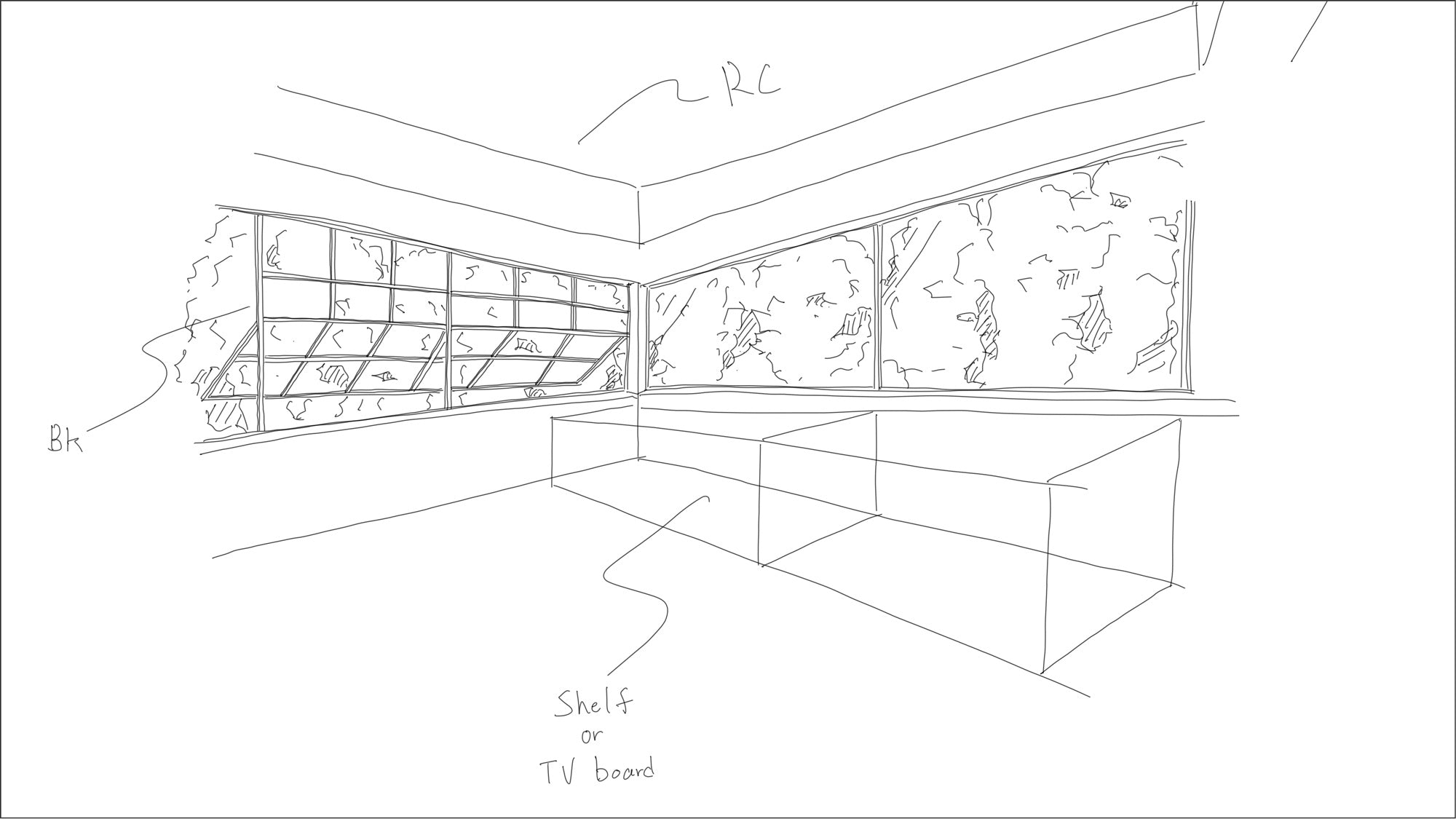 KANADEMONOで作る　私の理想の部屋5窓側のパース
