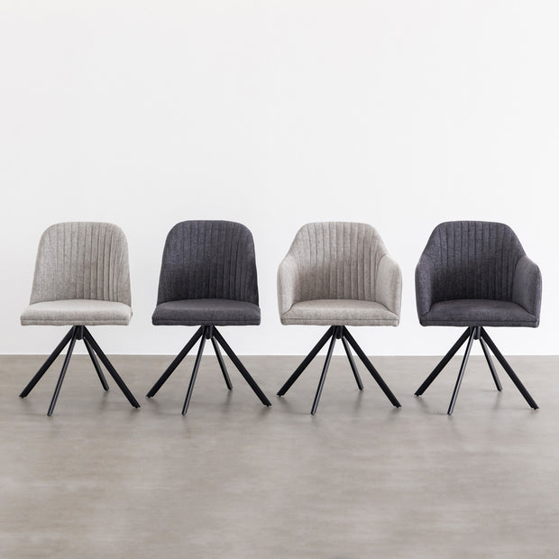 Fabric Chair × 2 ファブリック ラウンドチェア 2脚セット – KANADEMONO