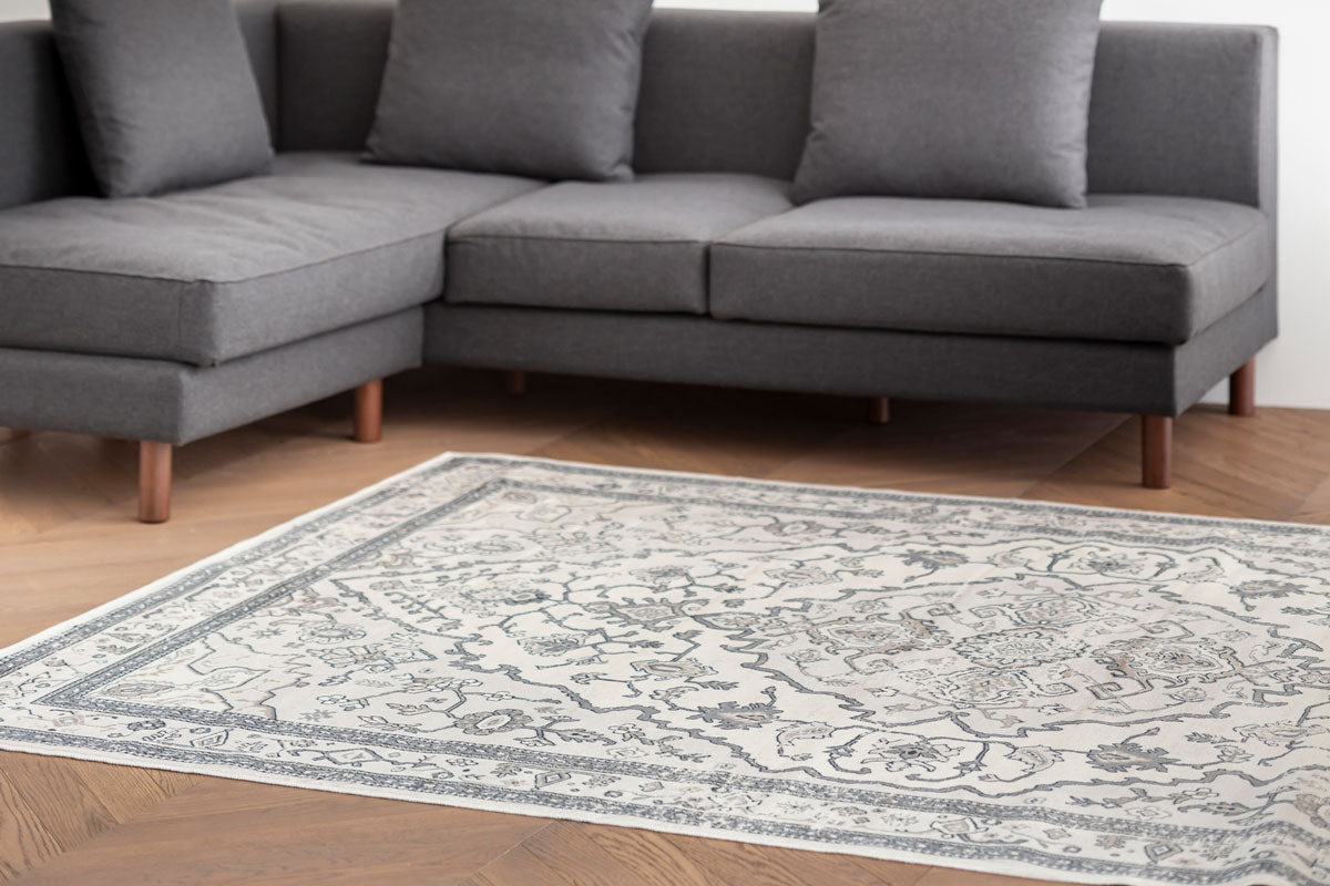 Botanical Story Rug - Gray 170×240 – KANADEMONO