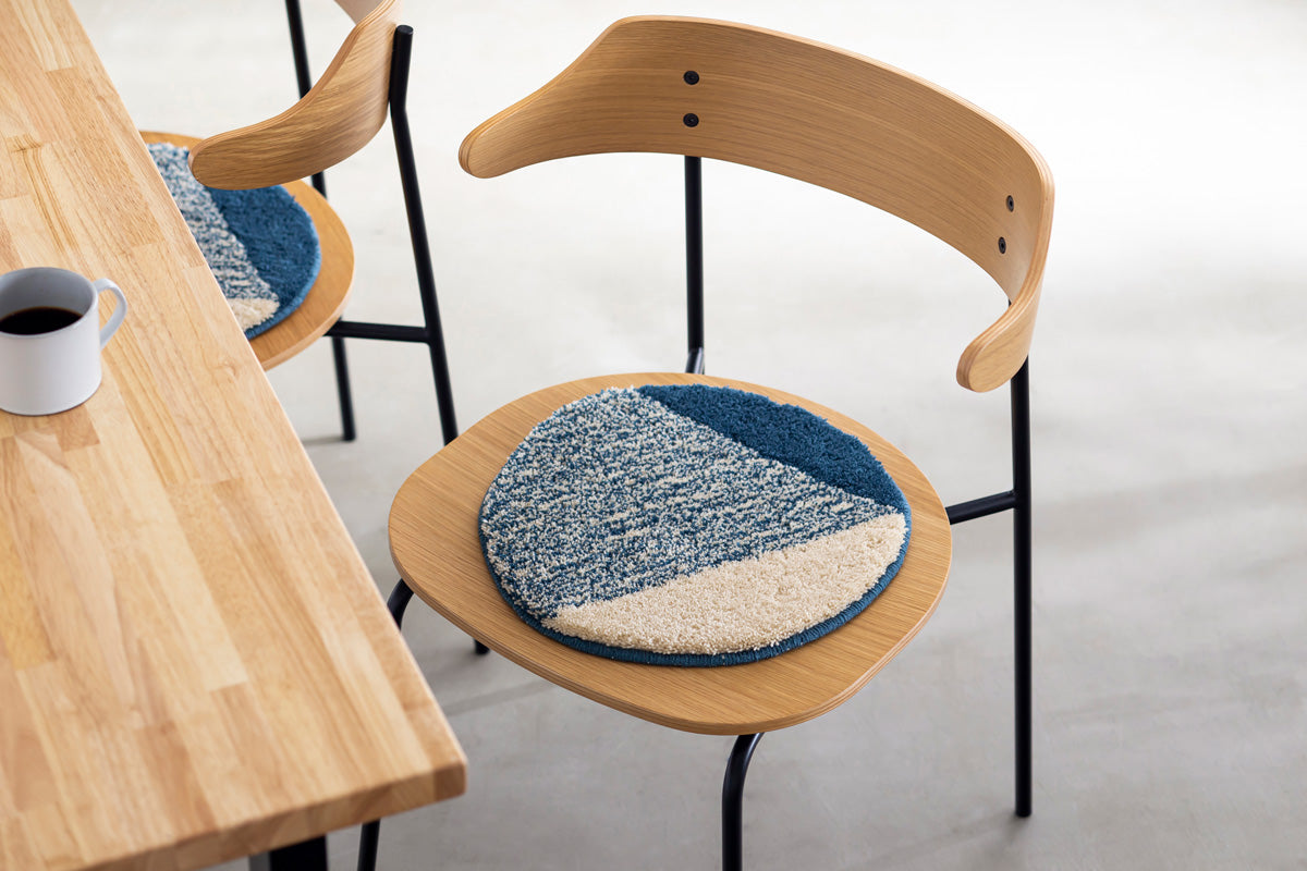 MIYOSHI RUG × KANADEMONO　Hand Tufted Chair Rug　2 set