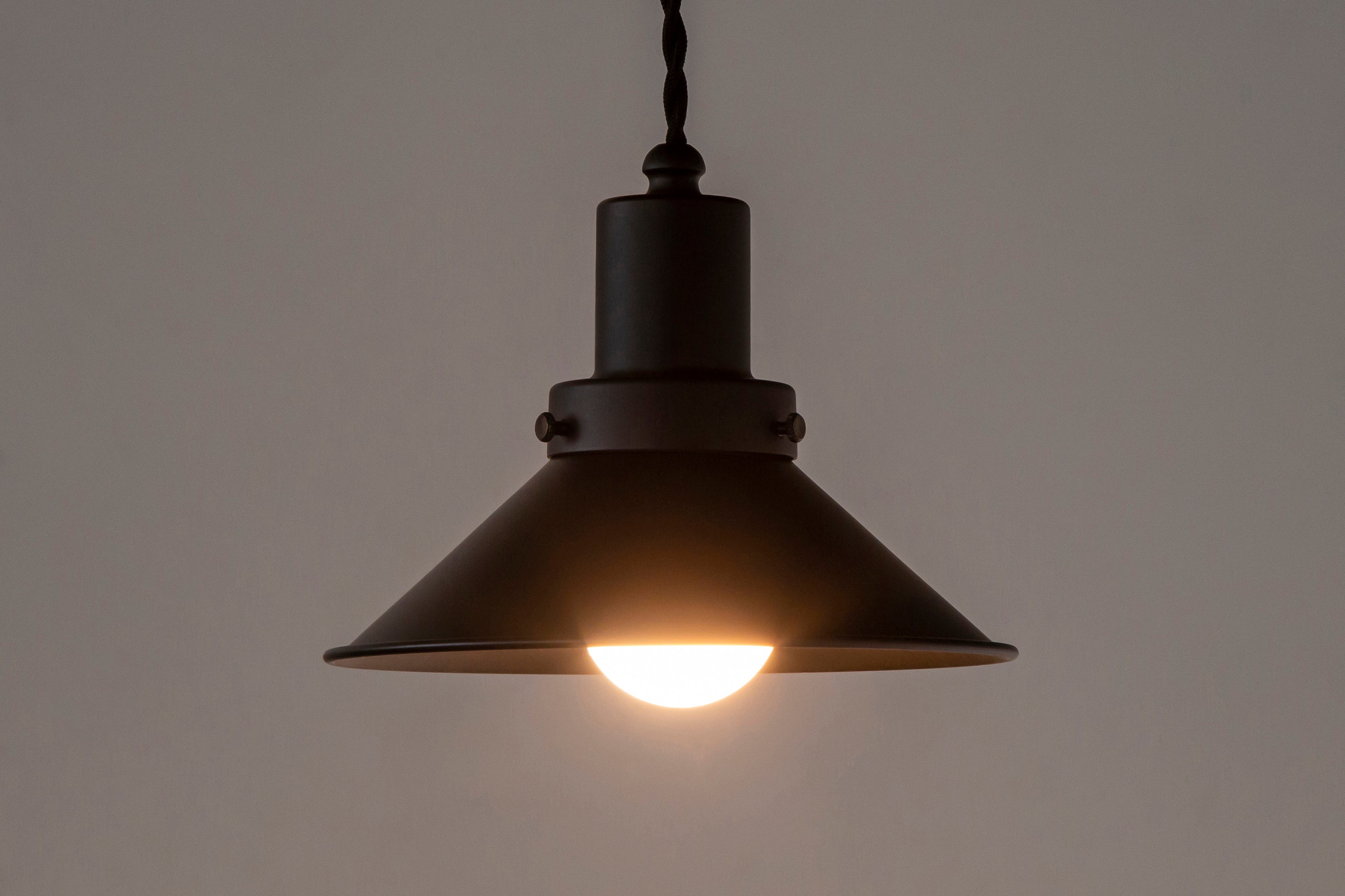 Matte Black Mini Shade Pendant Light – KANADEMONO