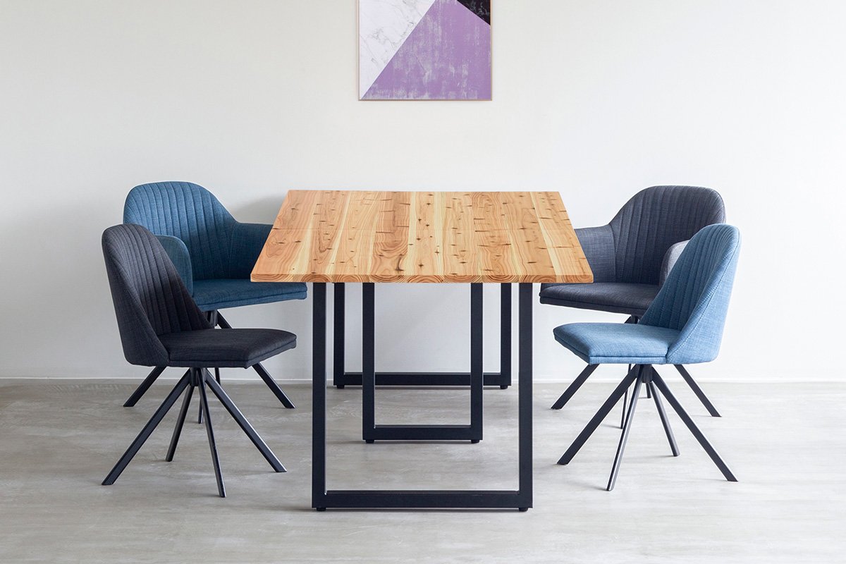 THE TABLE / 無垢 杉 × Black Steel × W181 - 250cm – KANADEMONO