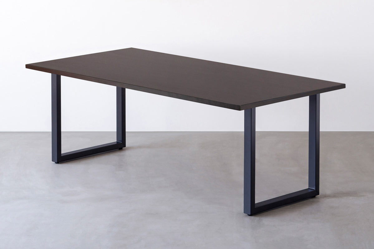 THE TABLE / ラバーウッド ブラックブラウン × Black Steel × W181 ...